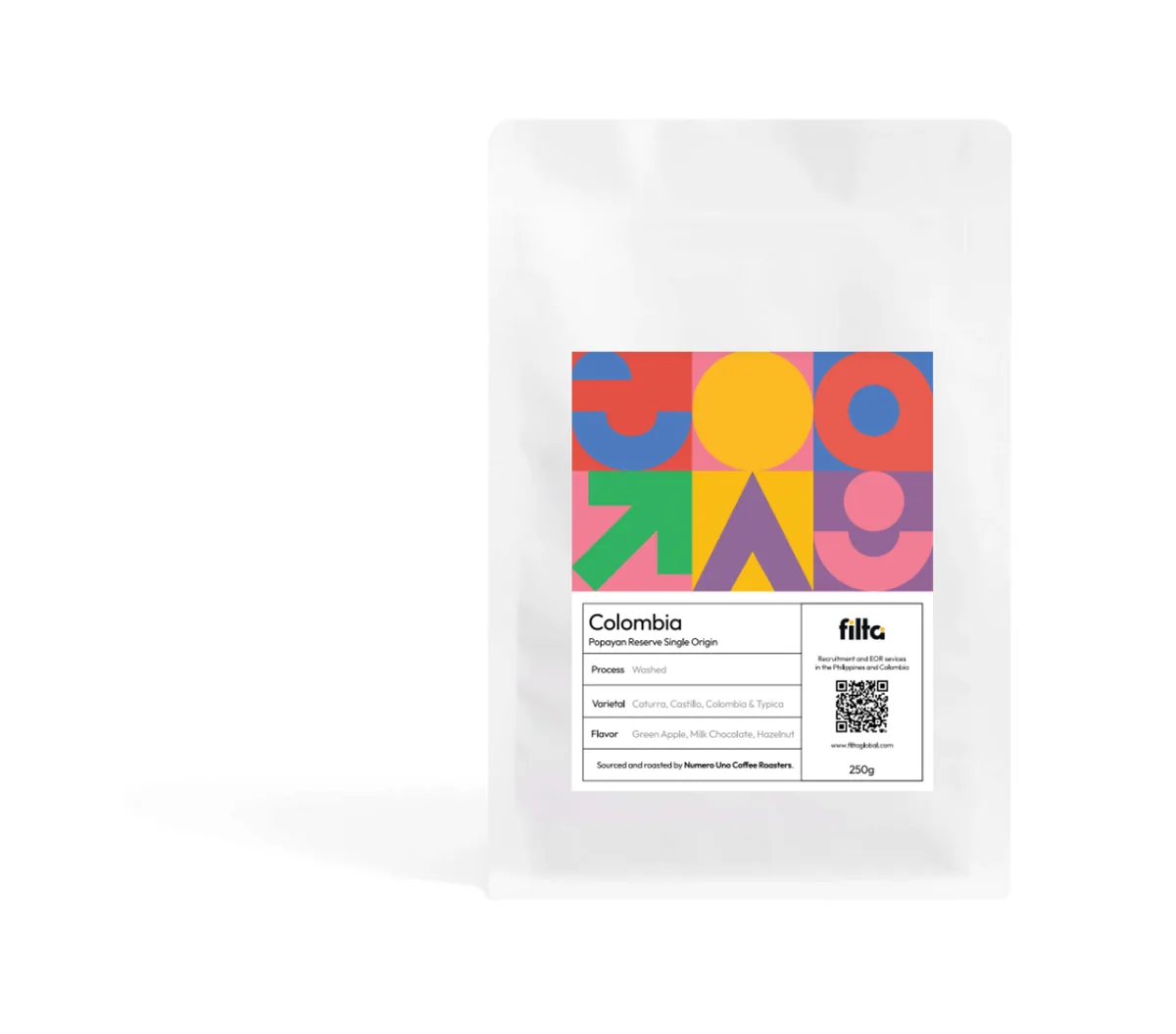 filta - colombia single origin, colombia coffee from numero uno coffee roasters