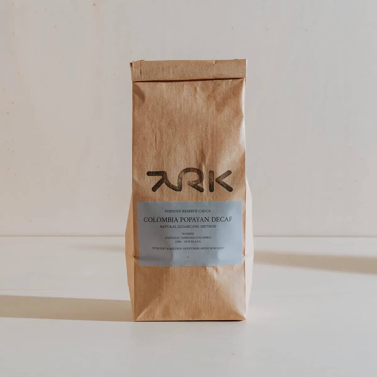 decaf columbia popayan, colombia coffee from ark coffee company