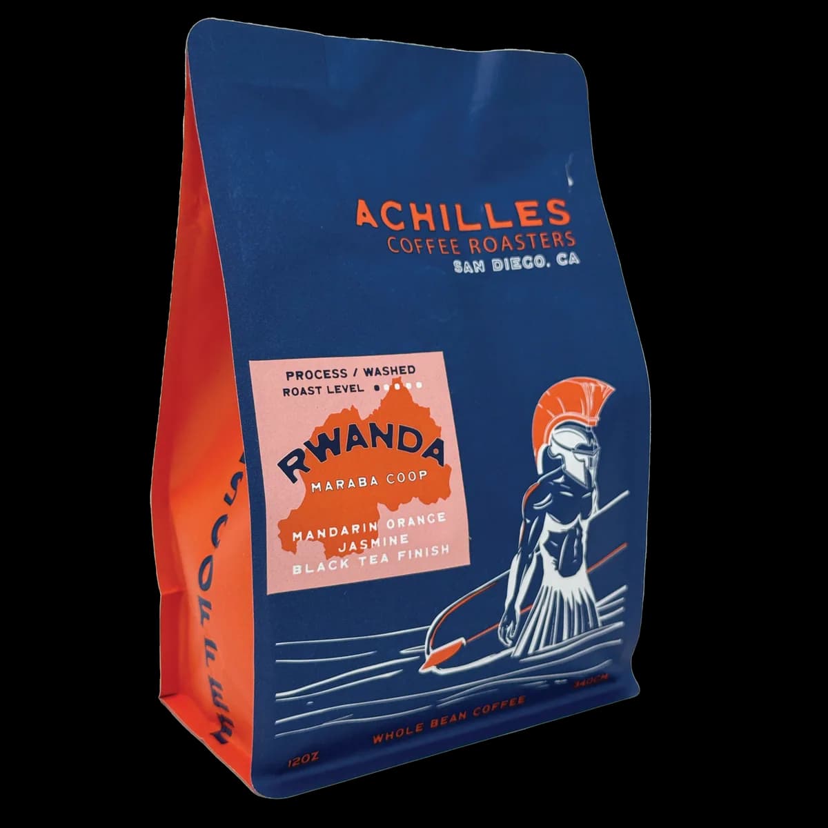 rwanda maraba coop – washed process, rwanda coffee from achilles coffee solana beach