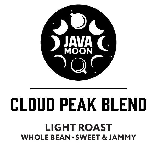 java moon cloud peak light, indonesia coffee from h&s coffee roasters