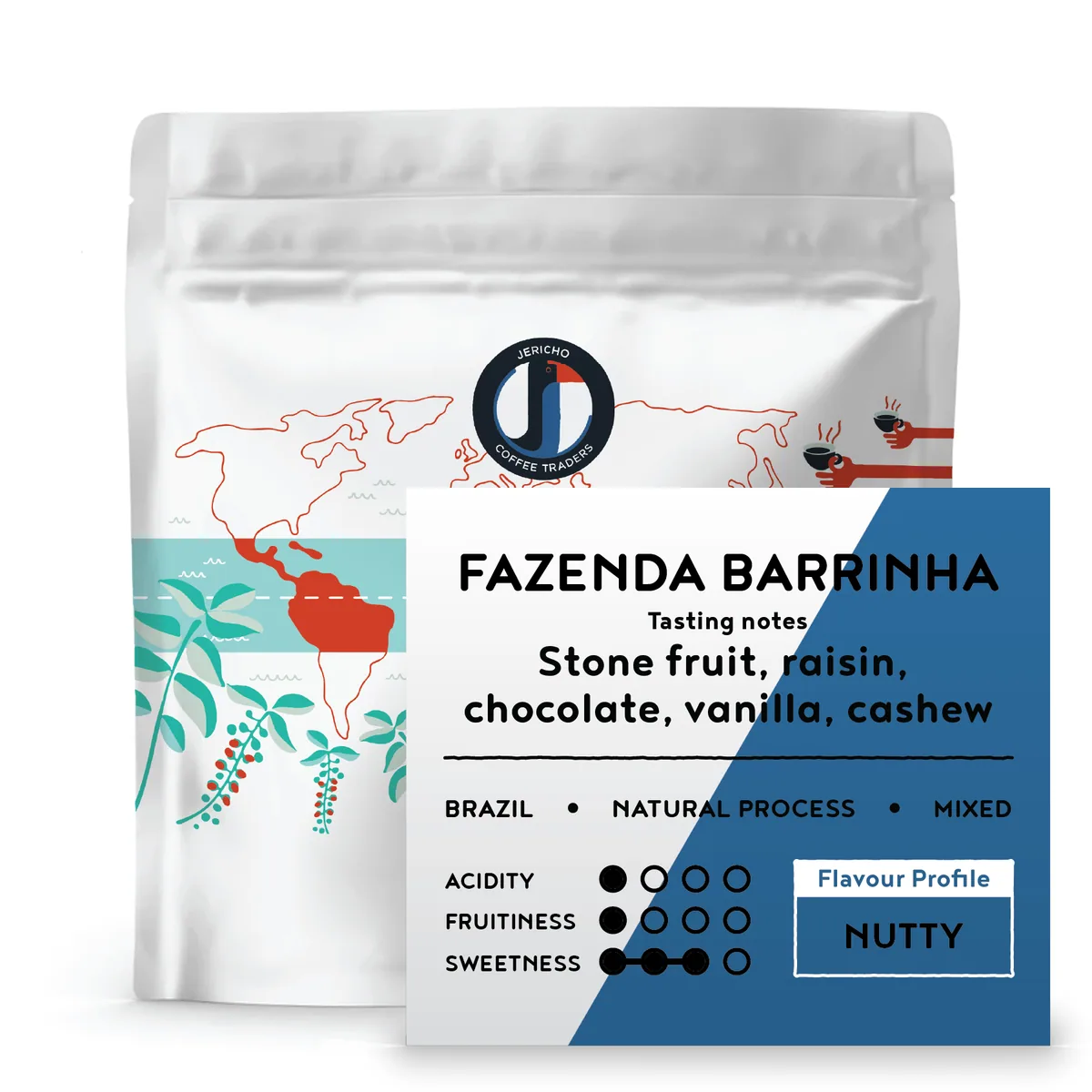 barrinha - brazil, brazil coffee from jericho coffee traders roastery