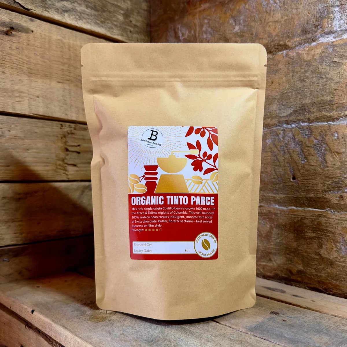 organic tinto parce, colombia coffee from bohemia roasts