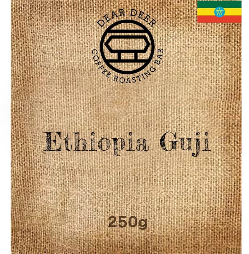 ethiopia guji arsosala natural, ethiopia coffee from dear deer coffee roasting bar onehunga