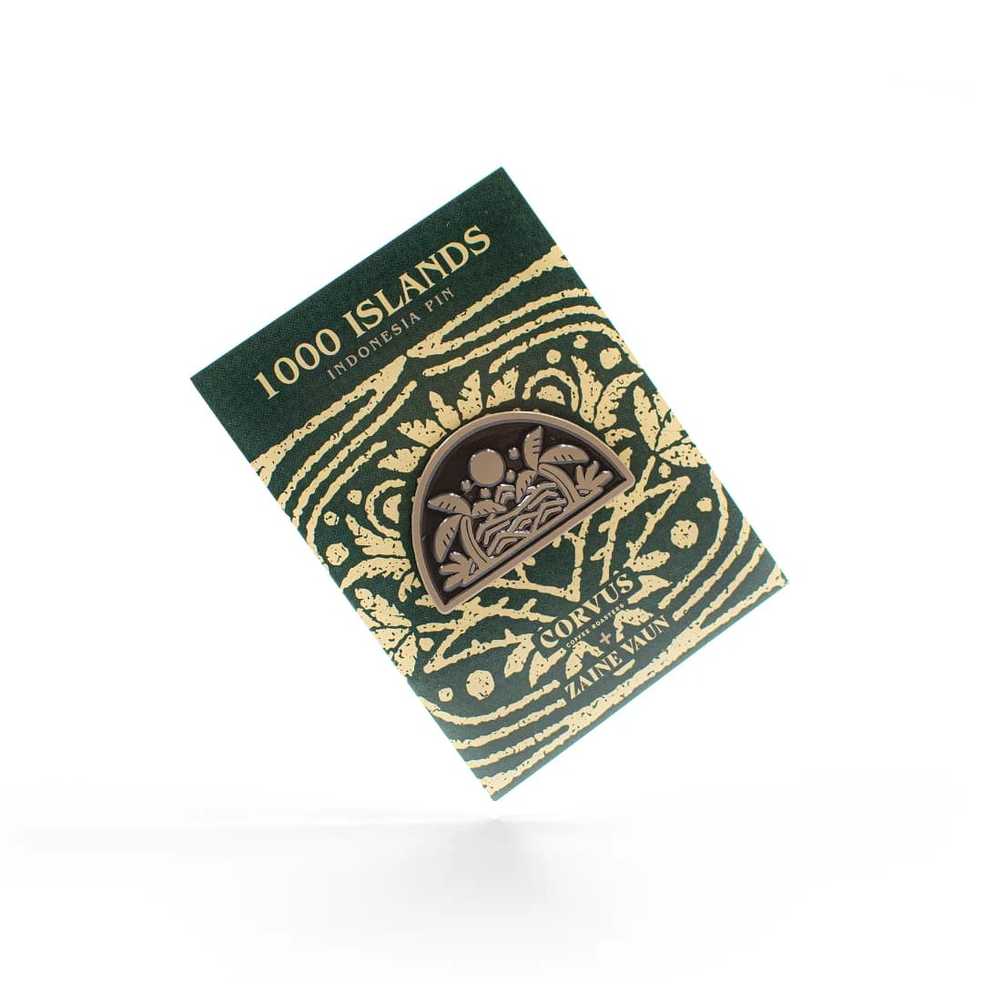 1000 islands pin • indonesian pin • funding voster's wet mill, indonesia + sumatra coffee from corvus coffee roasters