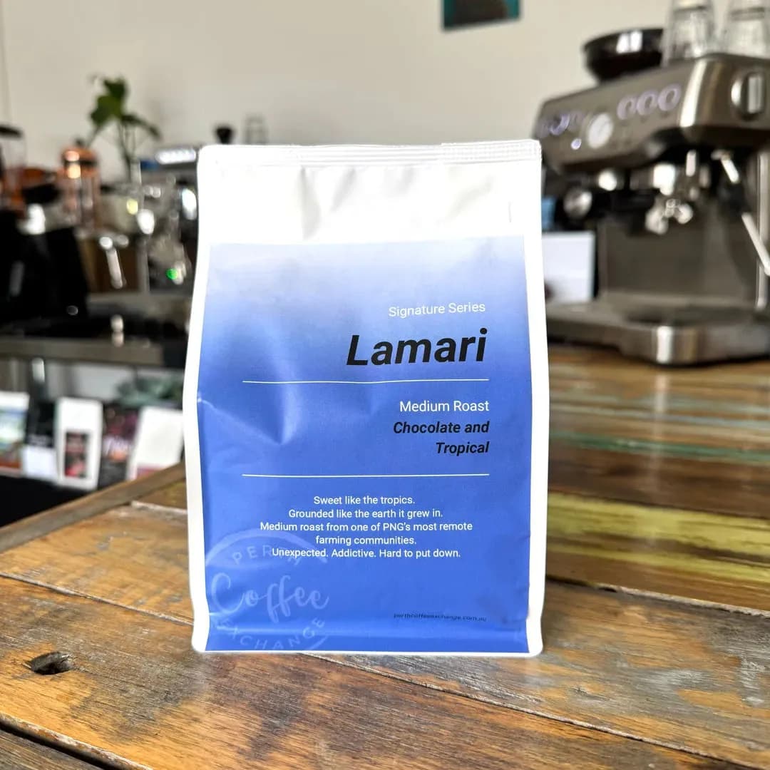 pcx signature series- lamari, papua new guinea coffee from perth coffee exchange