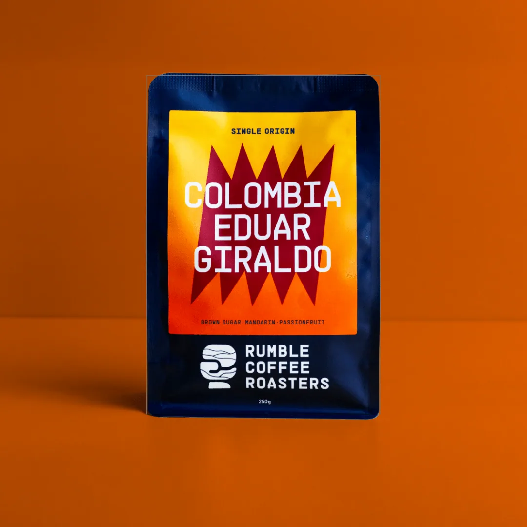 colombia eduar giraldo, colombia coffee from rumble coffee roasters - macaulay road espresso bar