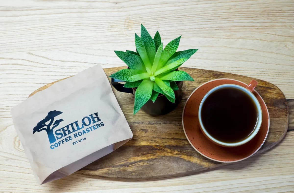 the mines blend, uganda + brazil + india coffee from shiloh coffee roasters ltd