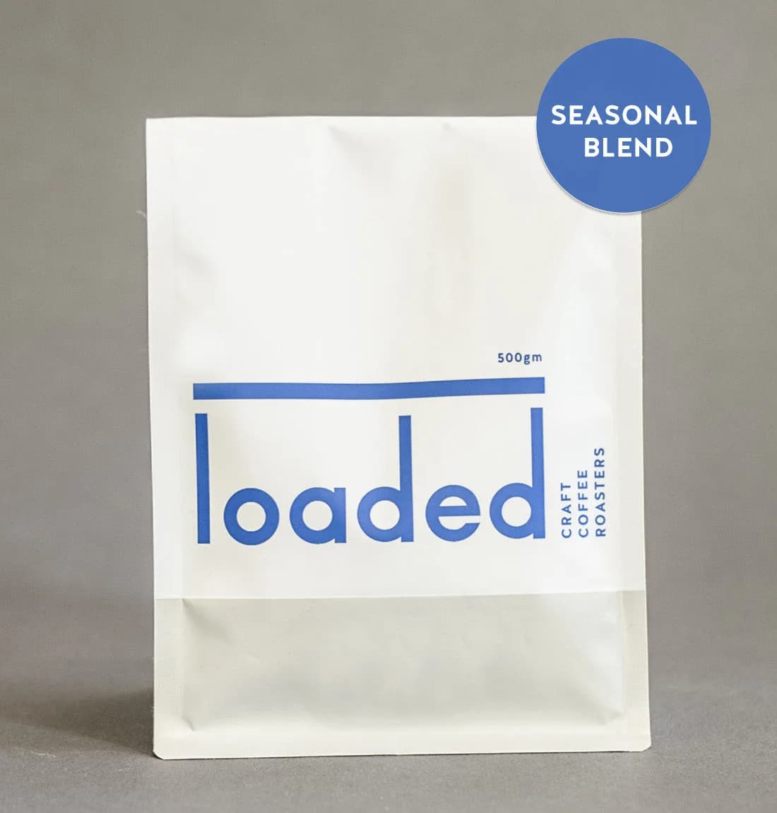 seasonal blend, colombia + brazil coffee from loaded craft coffee roasters