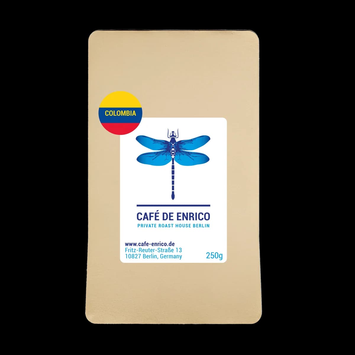 columbia decaf, colombia coffee from café de enrico