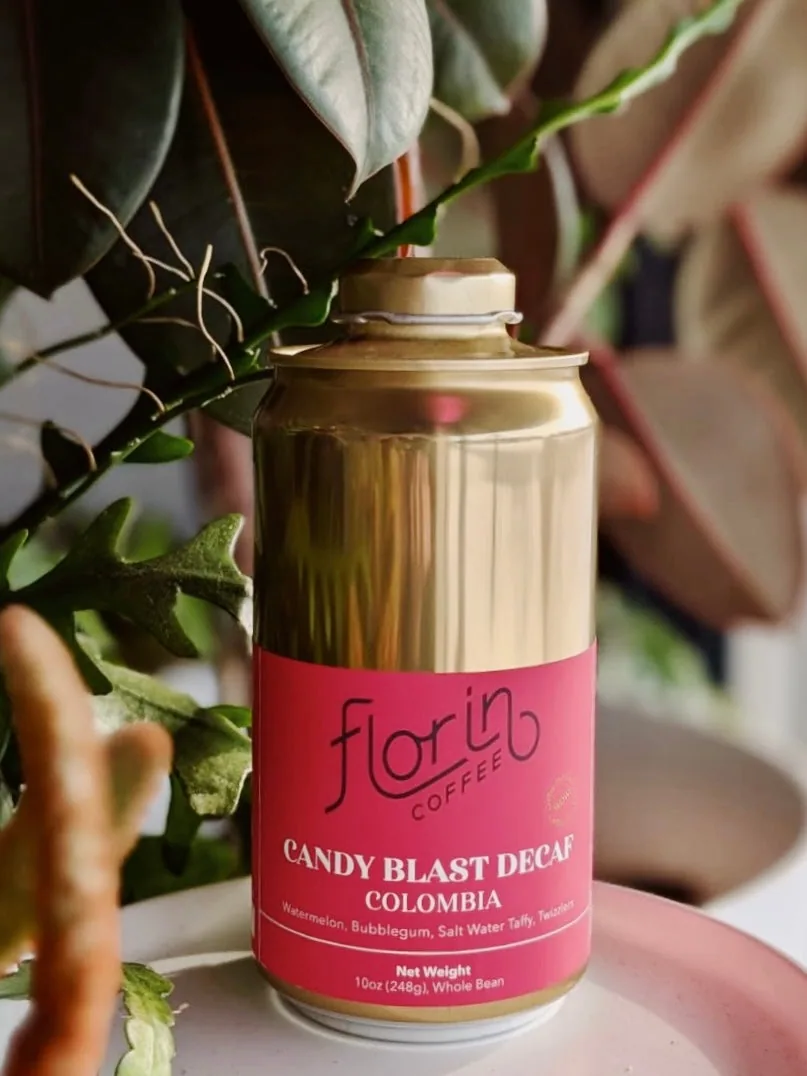 candy blast decaf colombia, colombia coffee from florin coffee