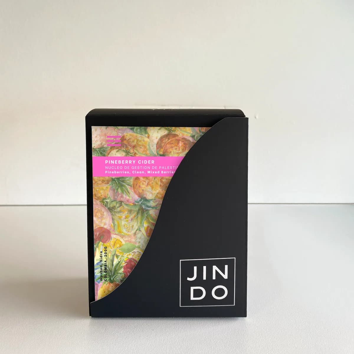 pineberry cider, colombia coffee from café jindo