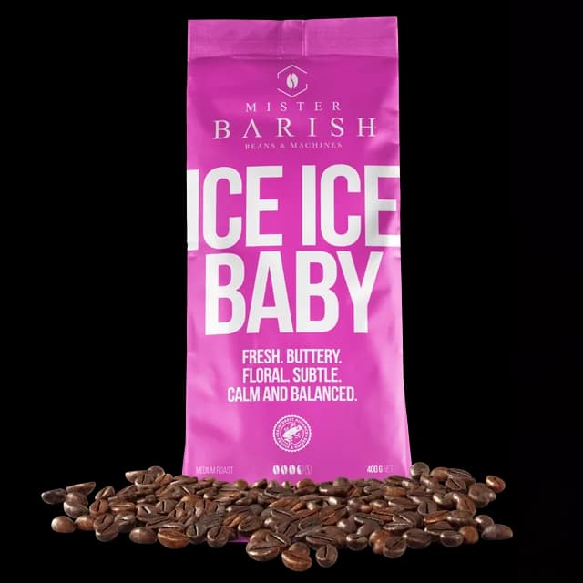 ice ice baby - mister barish - koffiebonen - 400gr, ethiopia + colombia + guatemala coffee from mister barish beans & machines