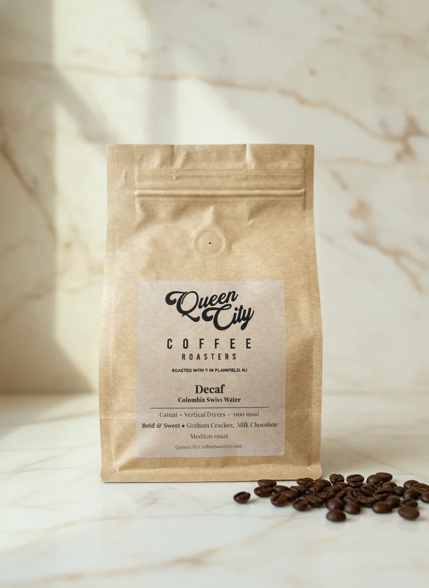 colombia decaf, colombia coffee from queen city coffee roasters