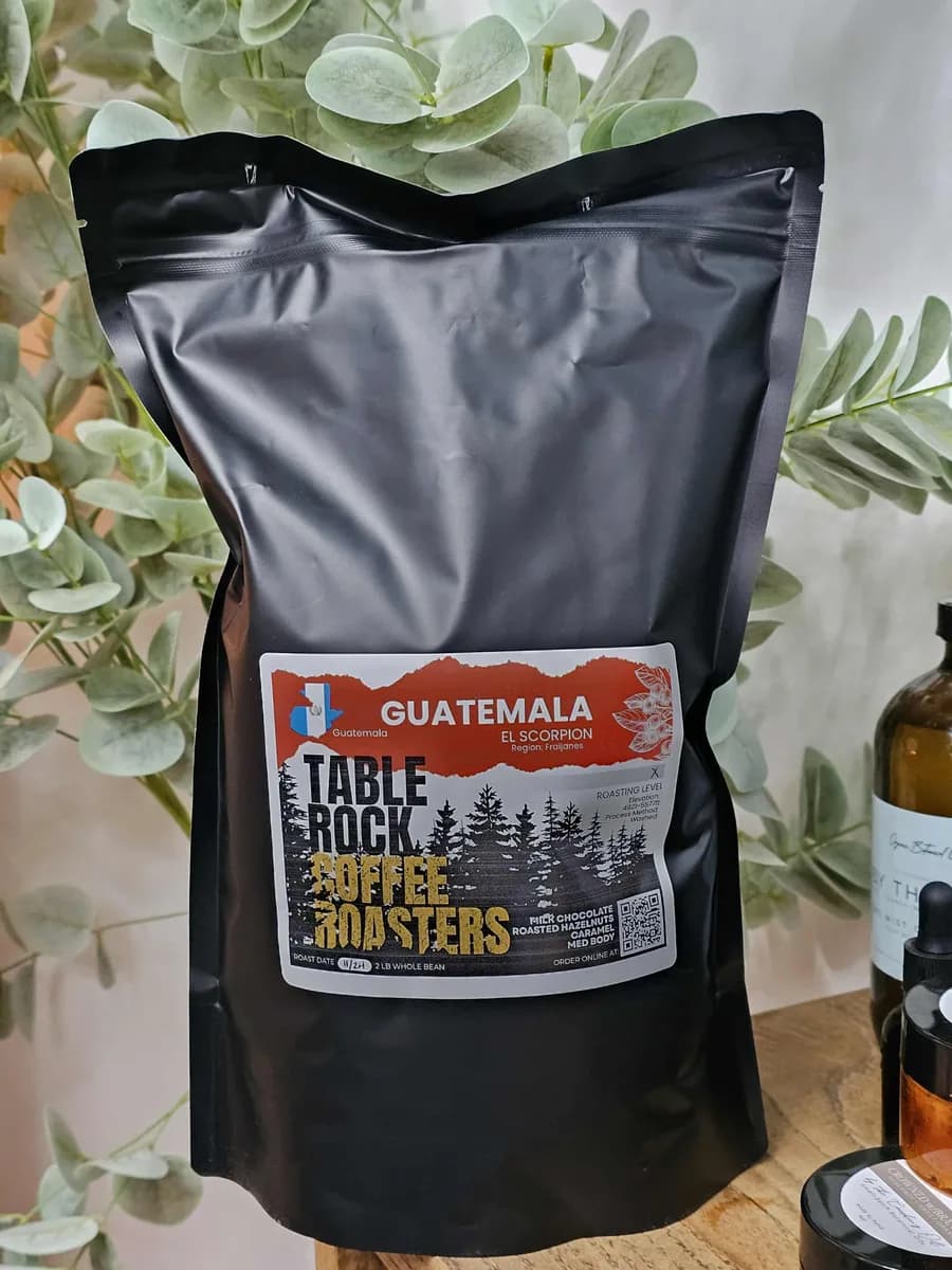 guatemala el scorpion | dark roast coffee 2lb bag, guatemala coffee from table rock coffee roasters