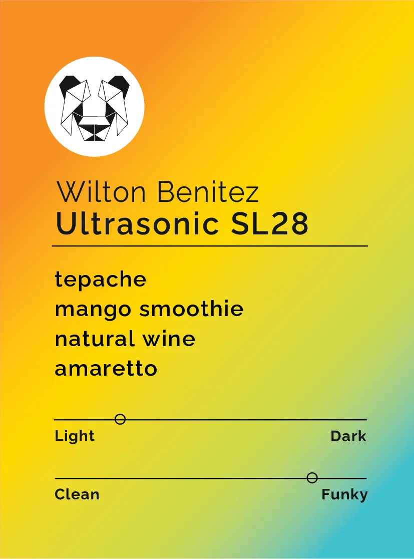 wilton benitez - ultrasonic sl28, colombia coffee from black & white coffee roasters