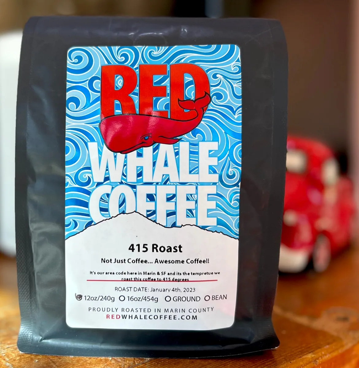 red whale 415 roast, indonesia + sumatra coffee from red whale coffee