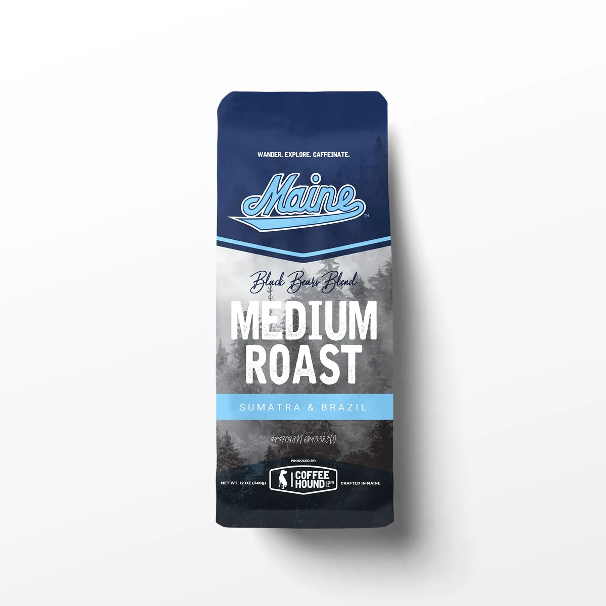 maine black bears: medium roast coffee, brazil + indonesia + sumatra coffee from coffee hound coffee co. at the stadium
