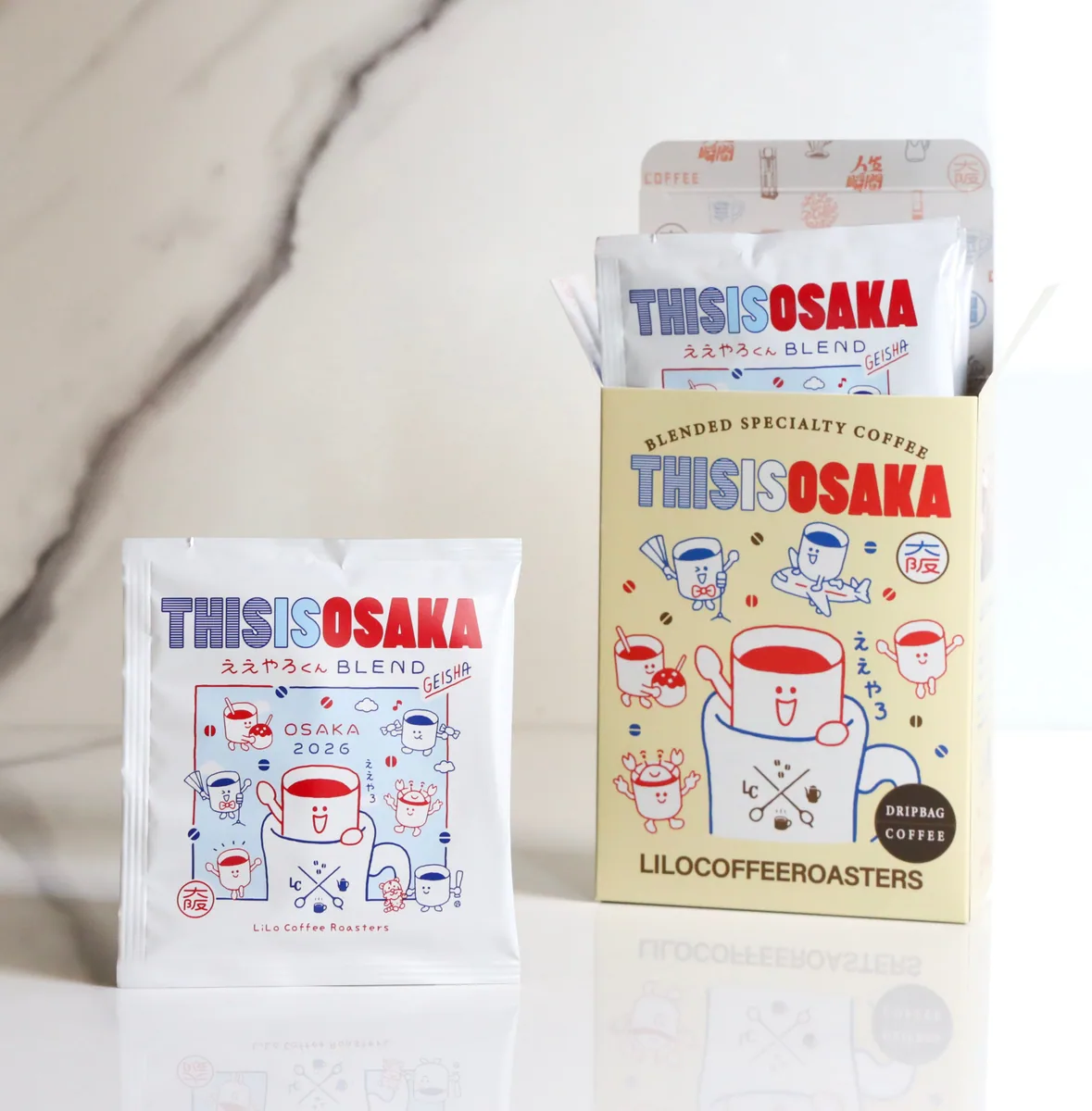 eyaro-kun geisha blend drip bag 2026, ethiopia + colombia coffee from lilo coffee roasters