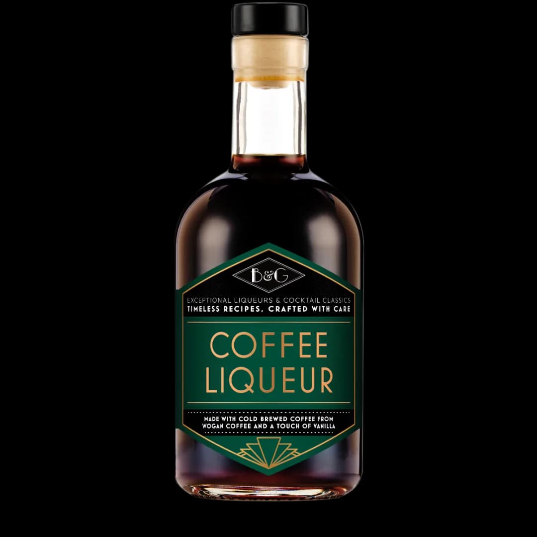coffee liqueur - 6 o'clock gin, colombia coffee from wogan coffee roastery shop & brew bar