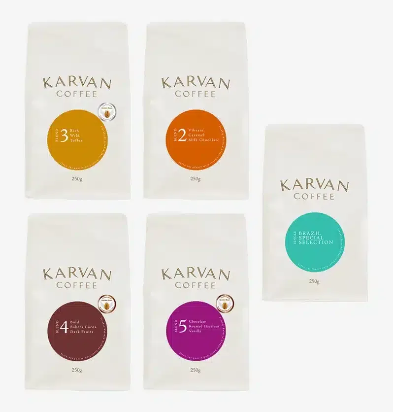 karvan variety pack | bestseller, brazil coffee from leaf bean machine