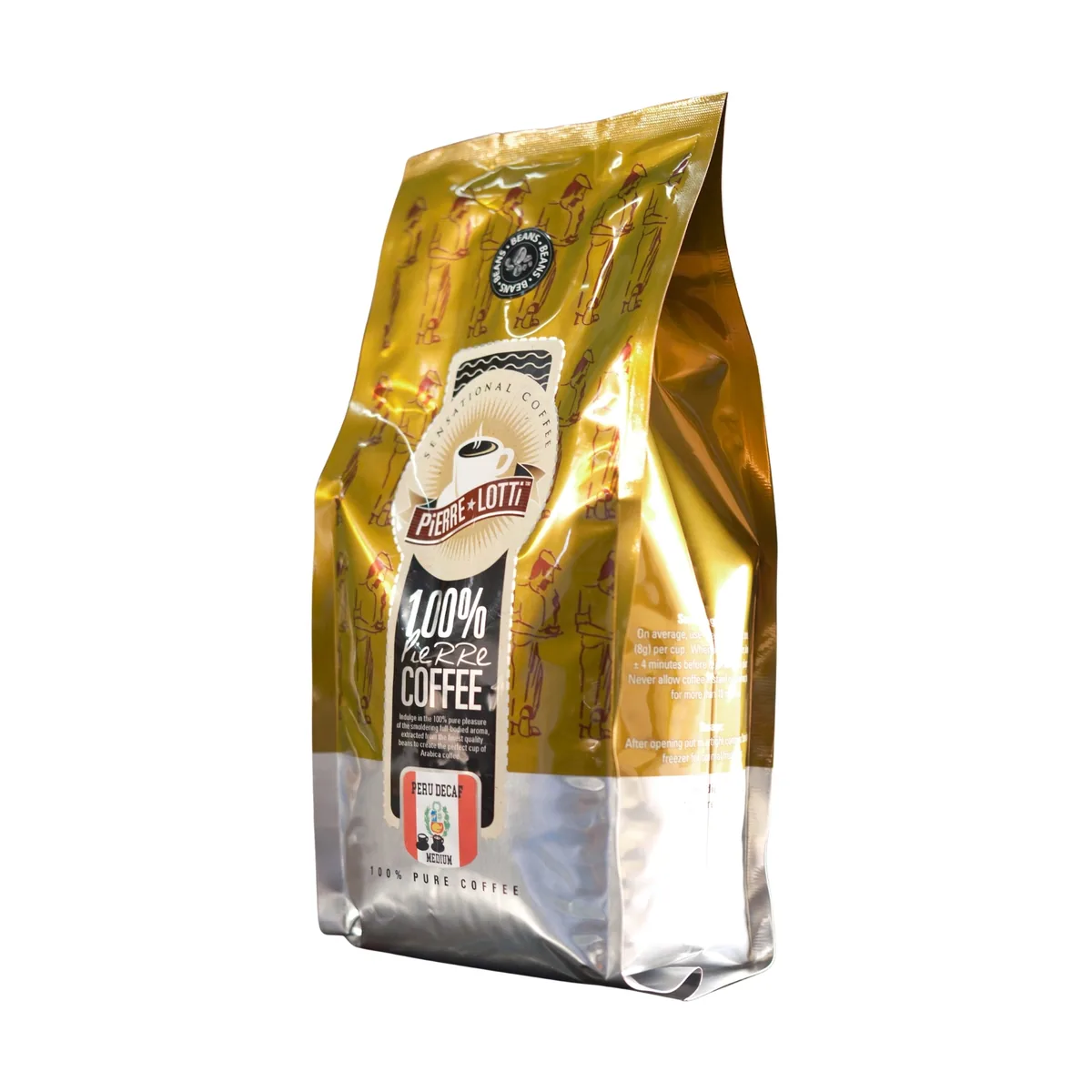 peru decaff 1kg, peru coffee from pierre lotti coffee roastery