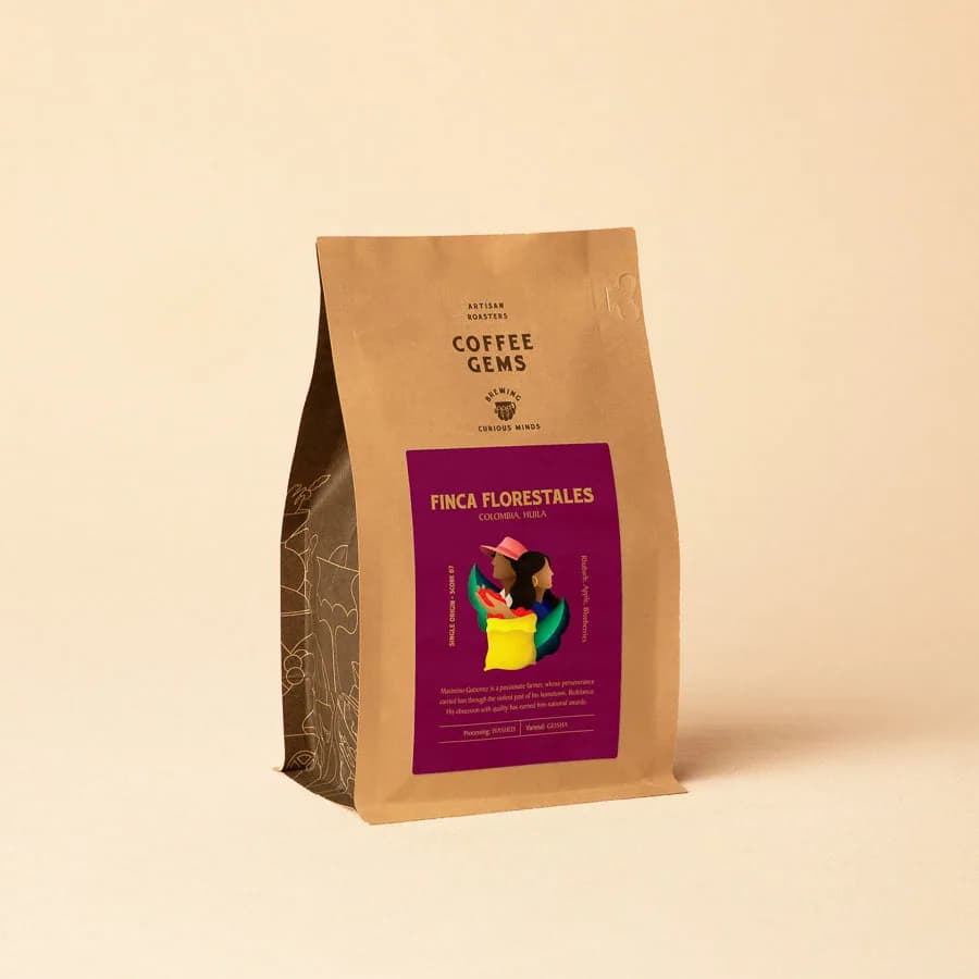 finca florestales, colombia, colombia coffee from coffee gems artisan roasters & coffee shop
