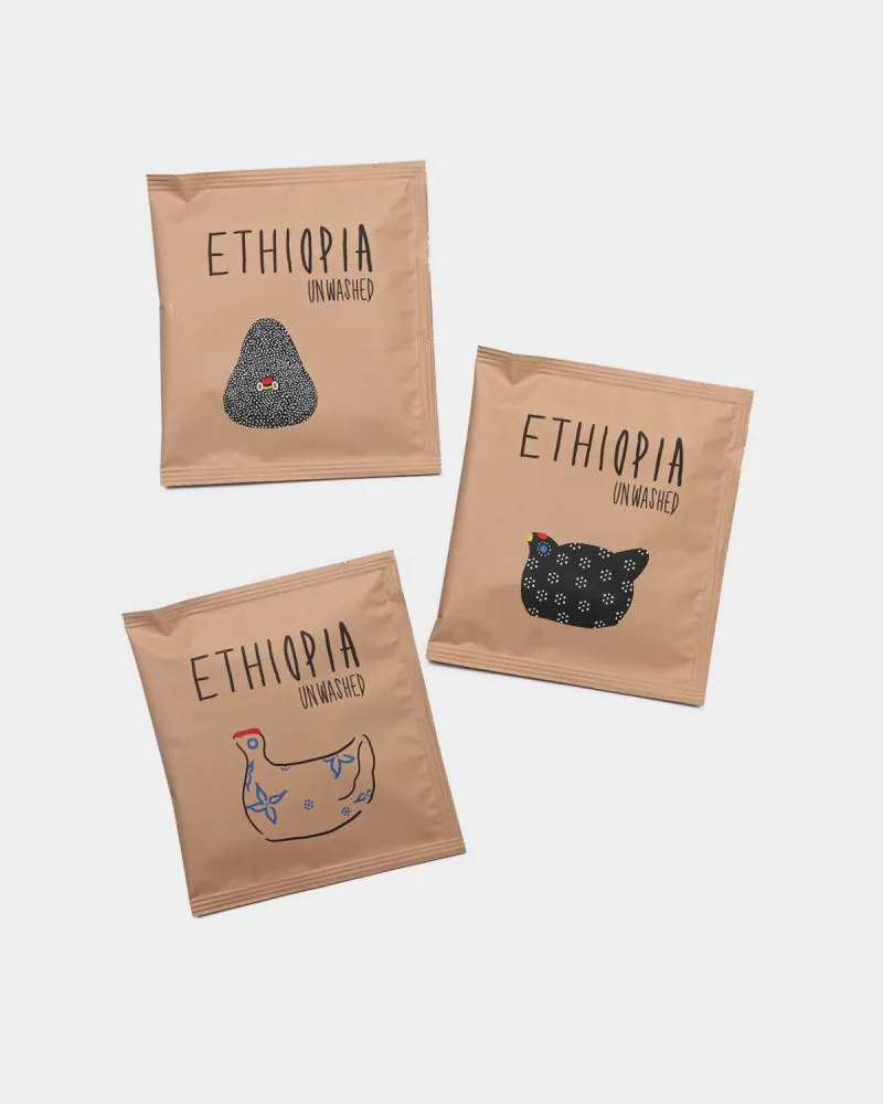 エチオピア アンウォッシュド ethiopia unwashed ドリップバッグ, ethiopia coffee from 3 cedars coffee roastery(スリー シダーズ コーヒー ロースタリー)