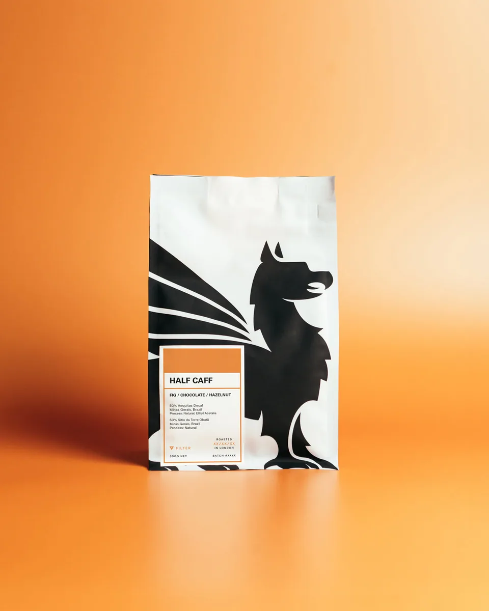 half caff, brazil coffee from square mile coffee roasters