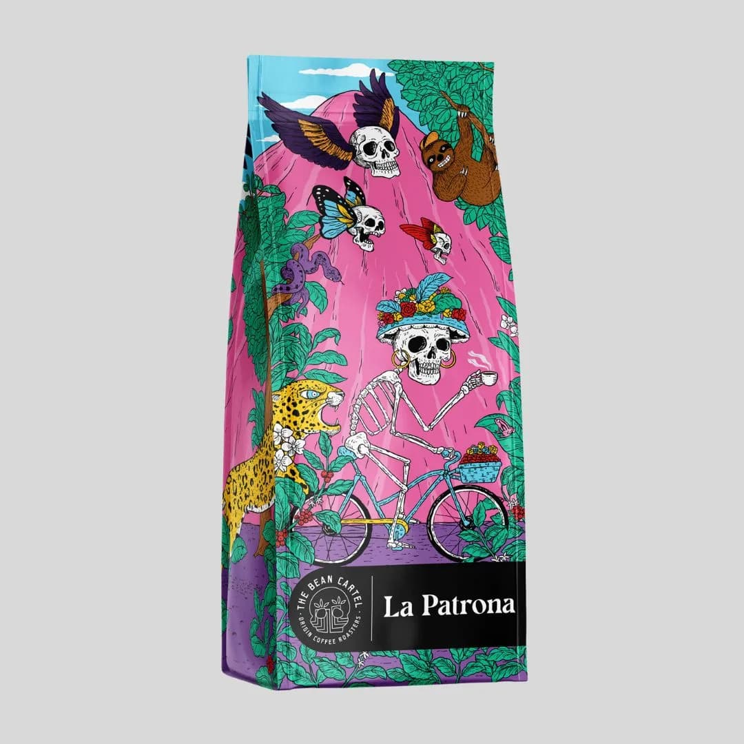 la patrona specialty blend, ethiopia + brazil + honduras coffee from the bean cartel coffee roasters
