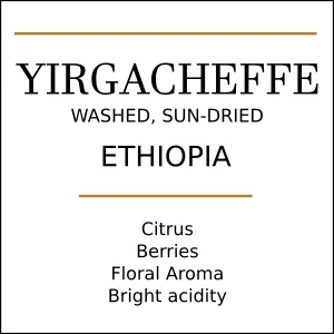 ethiopia yirgacheffe single origin coffee | washed arabica beans, ethiopia coffee from pebble and pine coffee