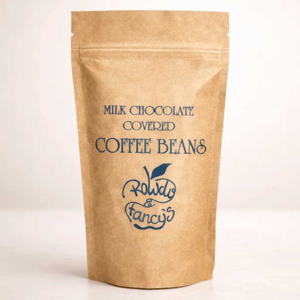 milk chocolate covered coffee beans, el salvador coffee from chimney fire coffee
