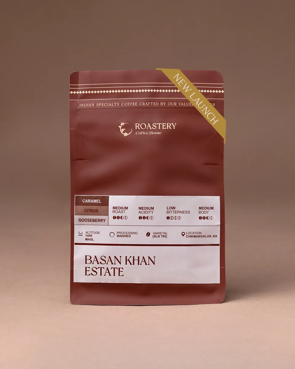 basan khan estate, india coffee from roastery coffee house | dwarka