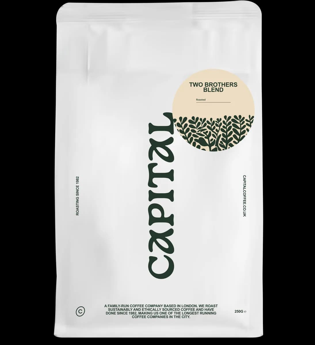 two brothers blend, brazil + peru coffee from capital coffee roasters
