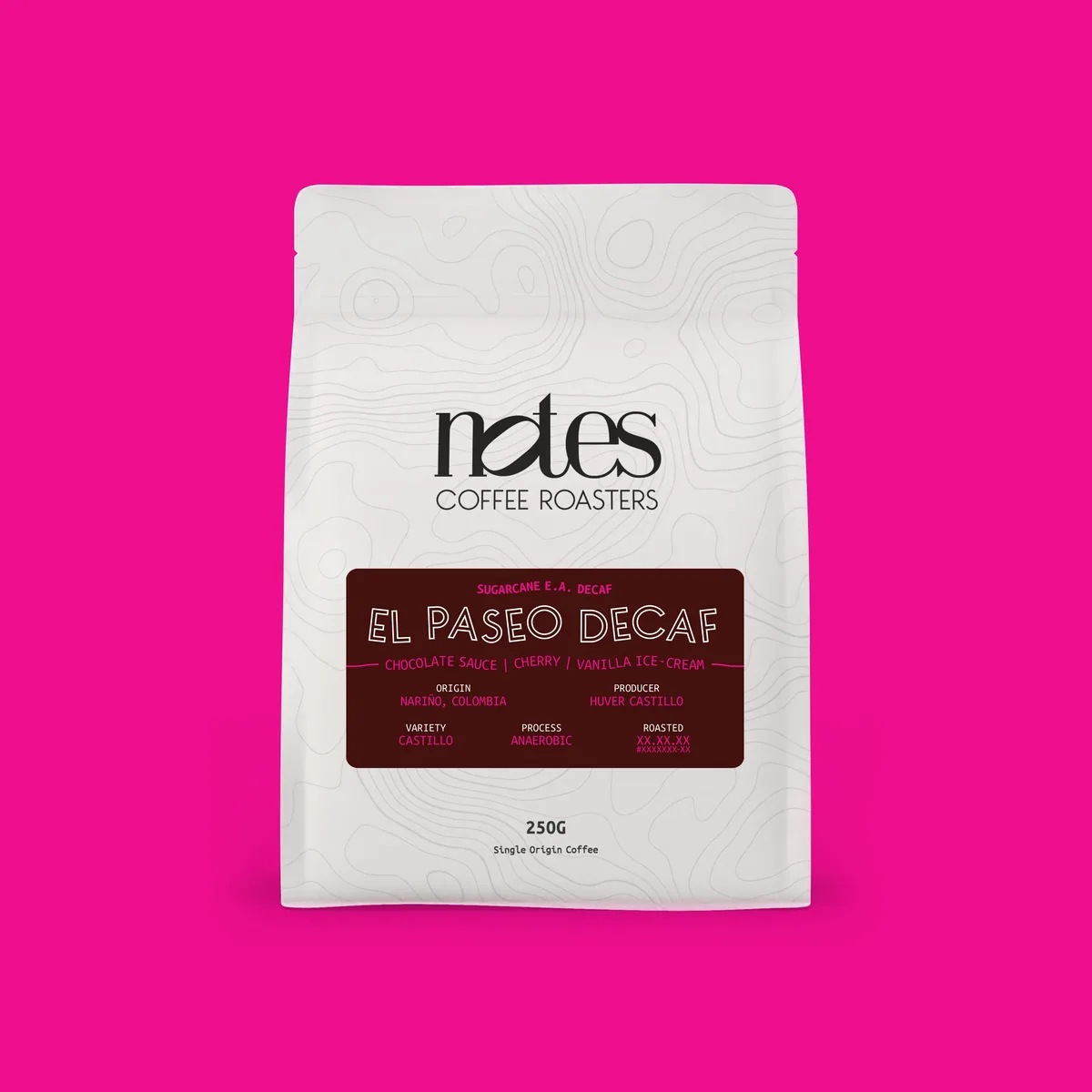 el paseo decaf | colombia, colombia coffee from notes coffee roasters