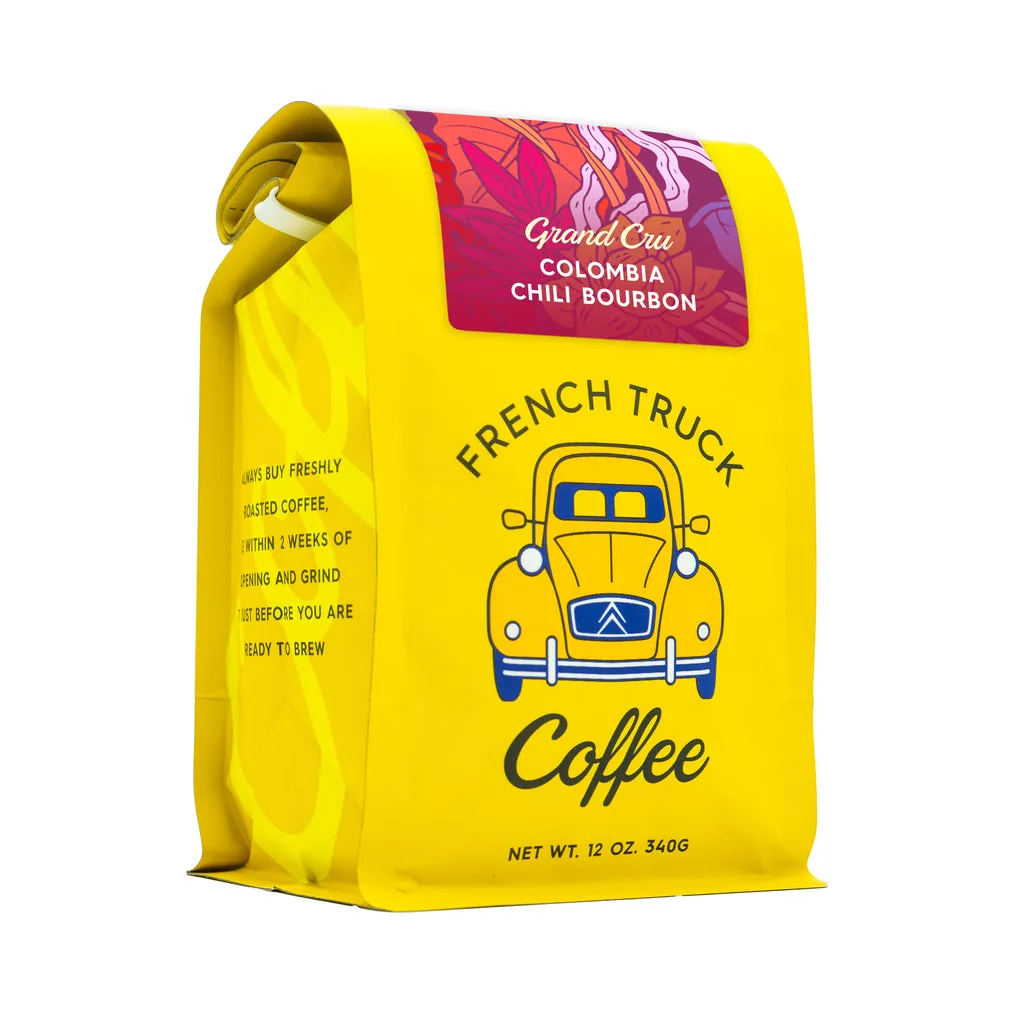 colombia chili bourbon (grand cru), colombia coffee from french truck coffee