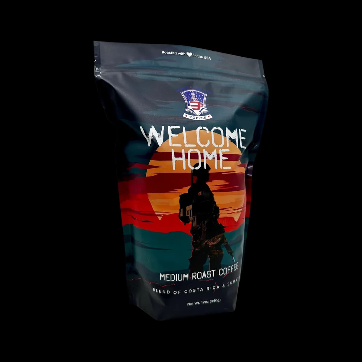 honor grounds: strong coffee. stronger purpose 12oz, colombia + costa rica + indonesia + sumatra coffee from coffee hound coffee co. at the stadium