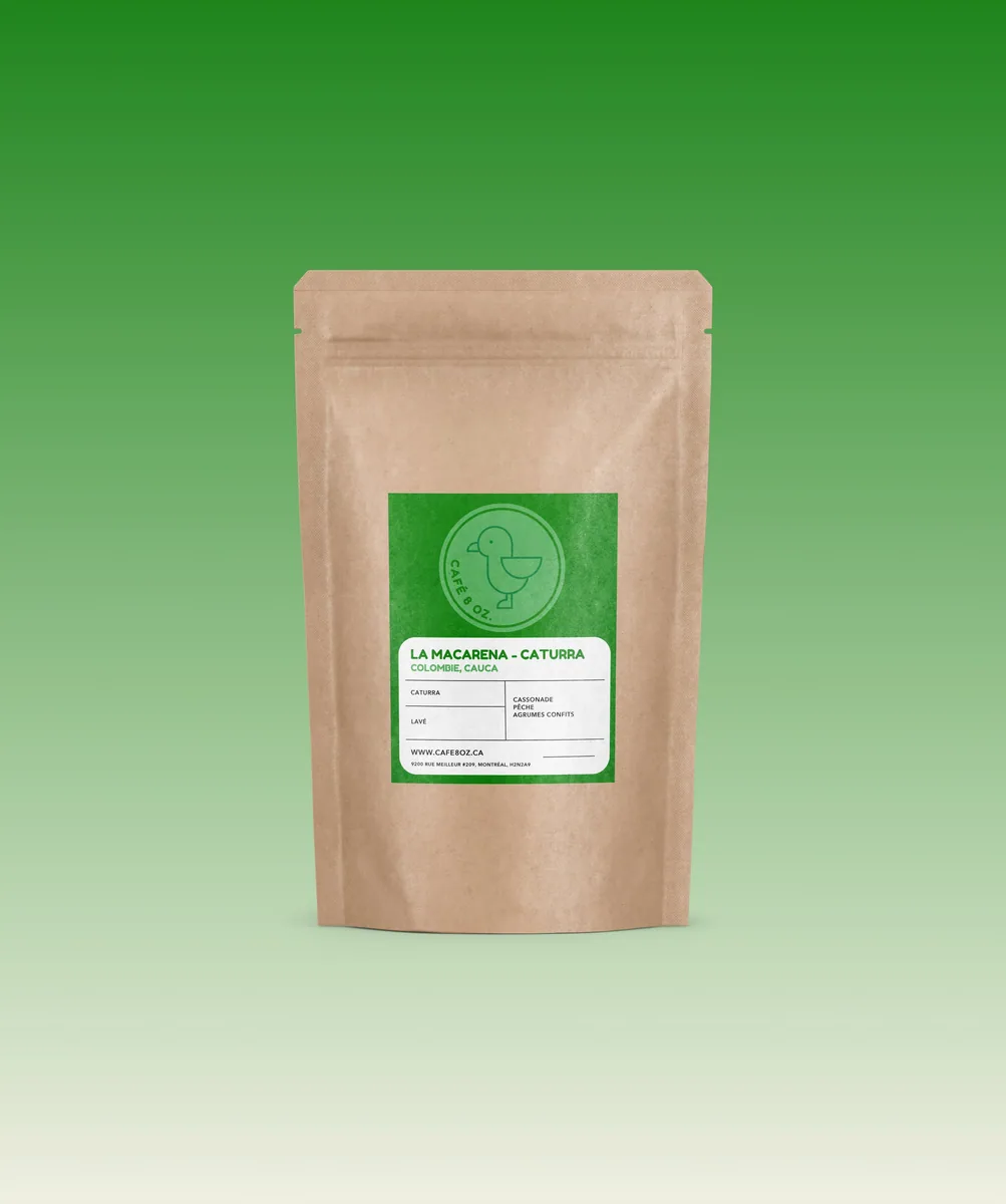 finca la macarena - caturra, colombia coffee from café 8 oz. (st-zotique)