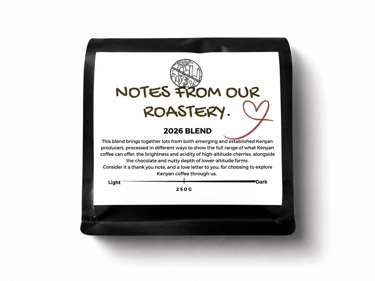 notes from our roastery - 2026 blend., kenya coffee from coffee lab nairobi