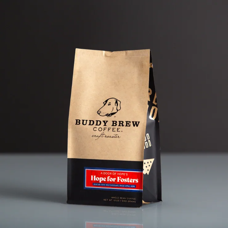 a door of hope roast, guatemala + honduras coffee from buddy brew coffee