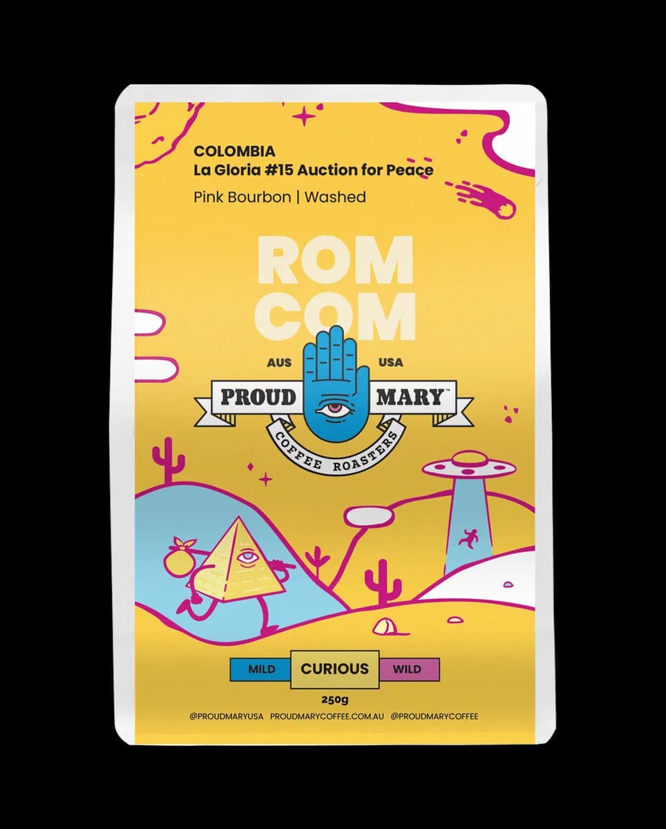 colombia | la gloria #15 afp | pink bourbon | washed, colombia coffee from proud mary coffee