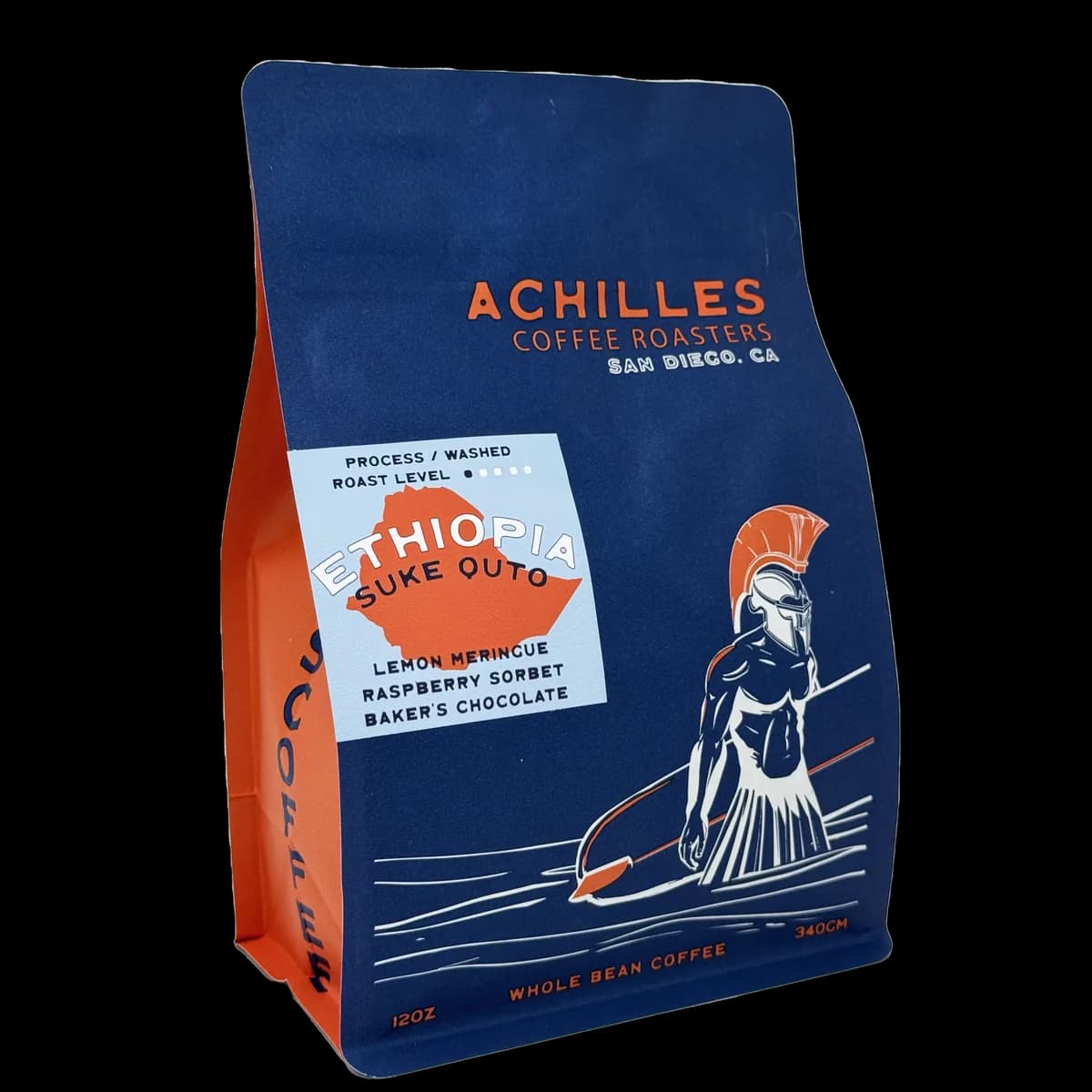 ethiopia suke quto guji washed single origin coffee, ethiopia coffee from achilles coffee solana beach