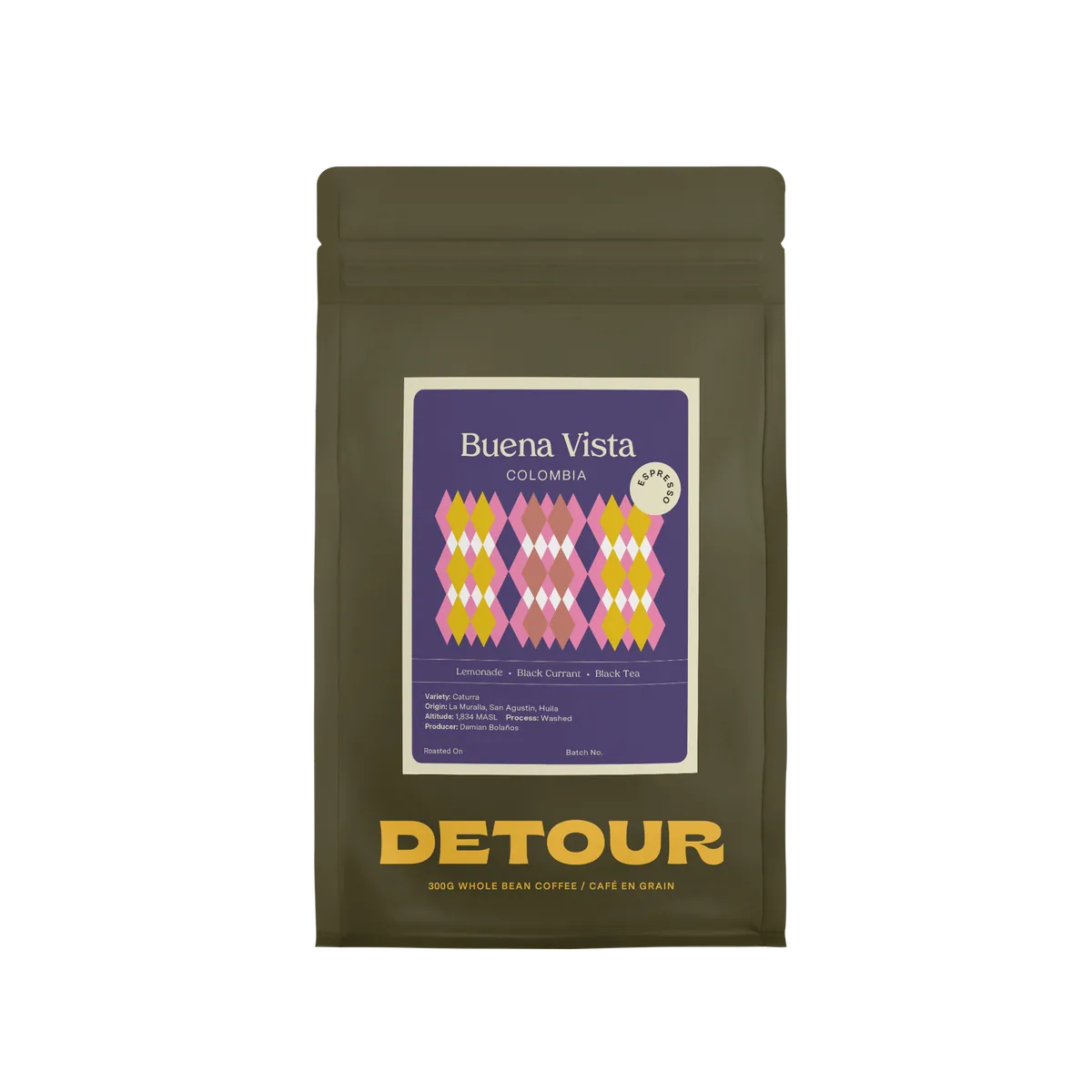 colombia buena vista espresso, colombia coffee from detour coffee roasters