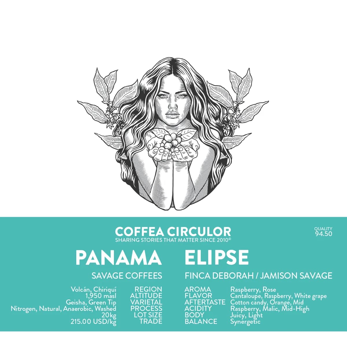 panama savage coffees finca deborah elipse nitrogen macerated natural anaerobic washed, panama coffee from coffea circulor