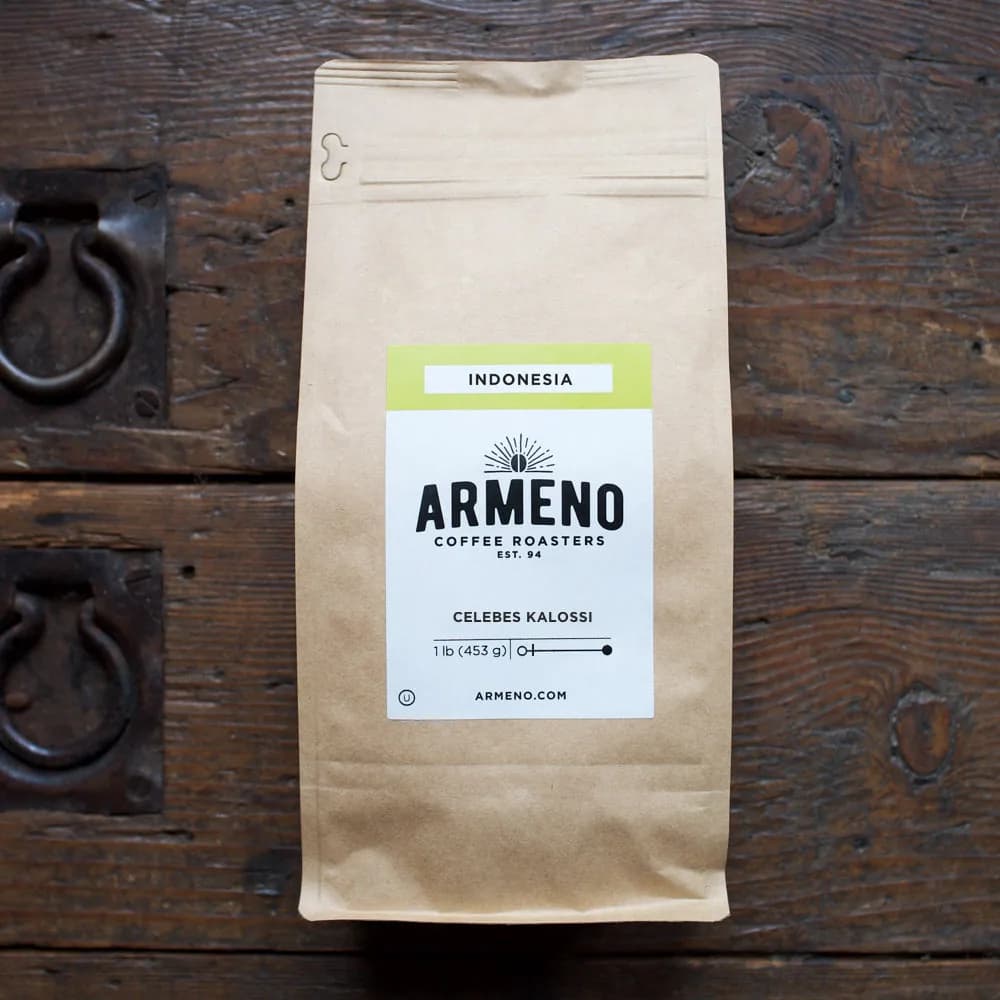 celebes kalossi, indonesia coffee from armeno coffee roasters ltd