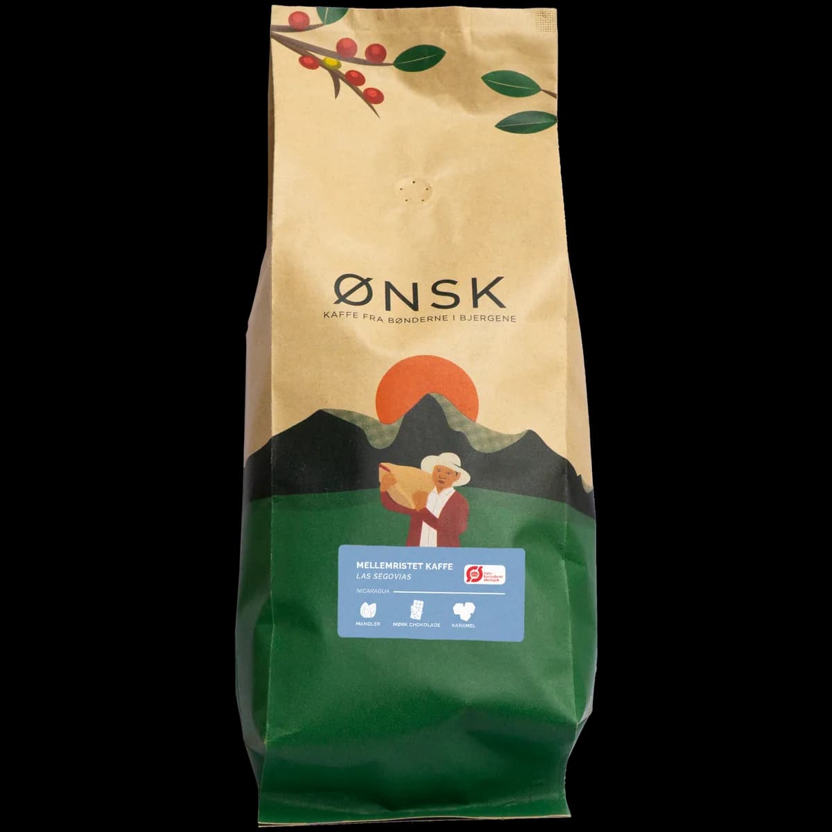 fairtrade las segovias – mellemristet kaffe øko, nicaragua coffee from ønsk