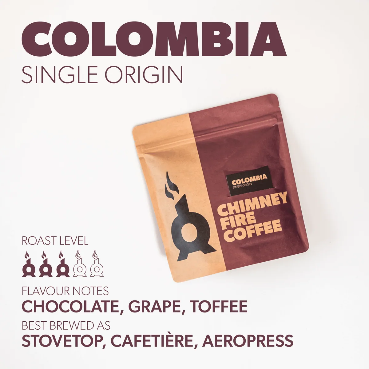 colombia finca las cruces, colombia coffee from chimney fire coffee