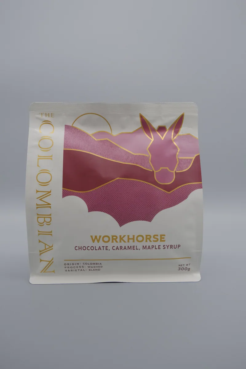 workhorse, colombia coffee from the colombian coffee bar & roastery- glenora