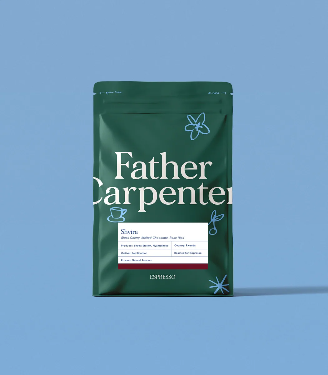 shyira, rwanda - espresso, rwanda coffee from father carpenter