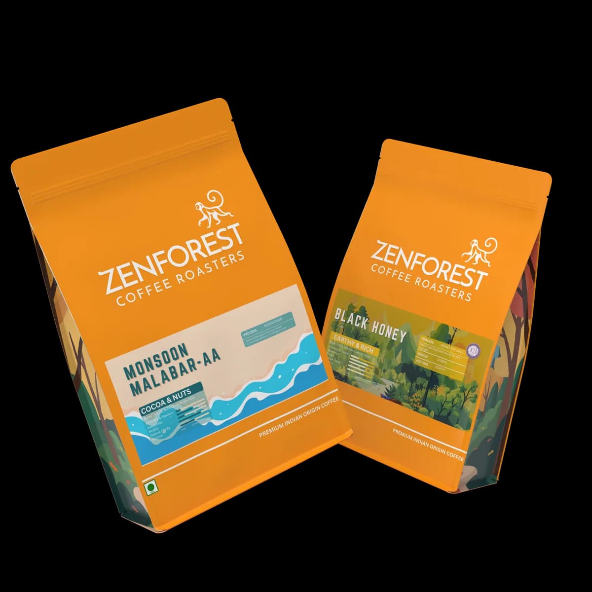 monsoon malabar x black honey, india coffee from zenforest coffee roasters, sahakarnagar