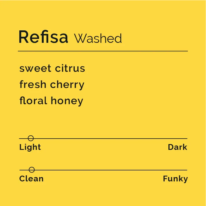 refisa - washed, ethiopia coffee from black & white coffee roasters